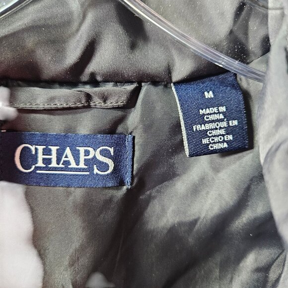 Chaps Mens Black Quilted Puffer Vest Size M - Picture 4 of 5